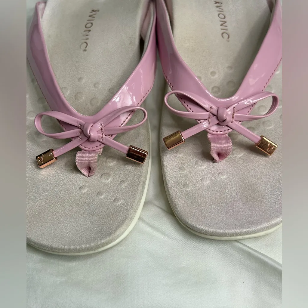 Vionic Bella sandals flip flop pink Size 10 - Image 8