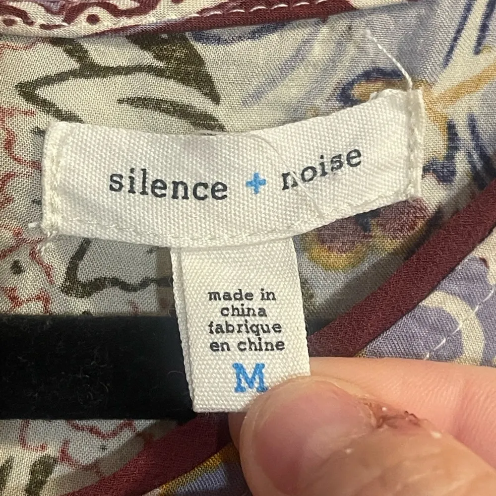 Urban Outfitters Silence & Noise Witchy T Shirt Dress Floral Print Tunic Boho - Image 7