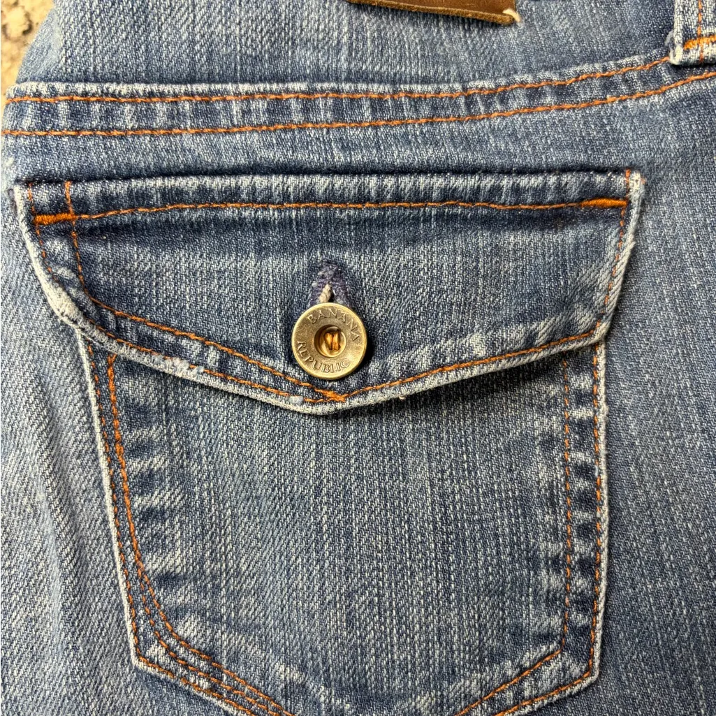 Banana Republic Women's High Rise Cropped Blue Jeans - Image 2