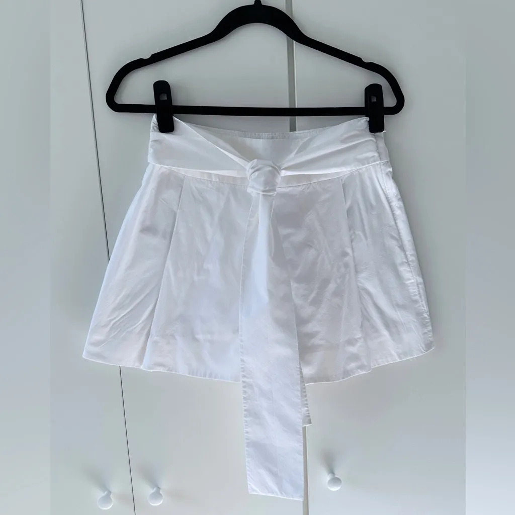 J.Crew Pleated Tie Waist Shorts - White - 2 - Image 2