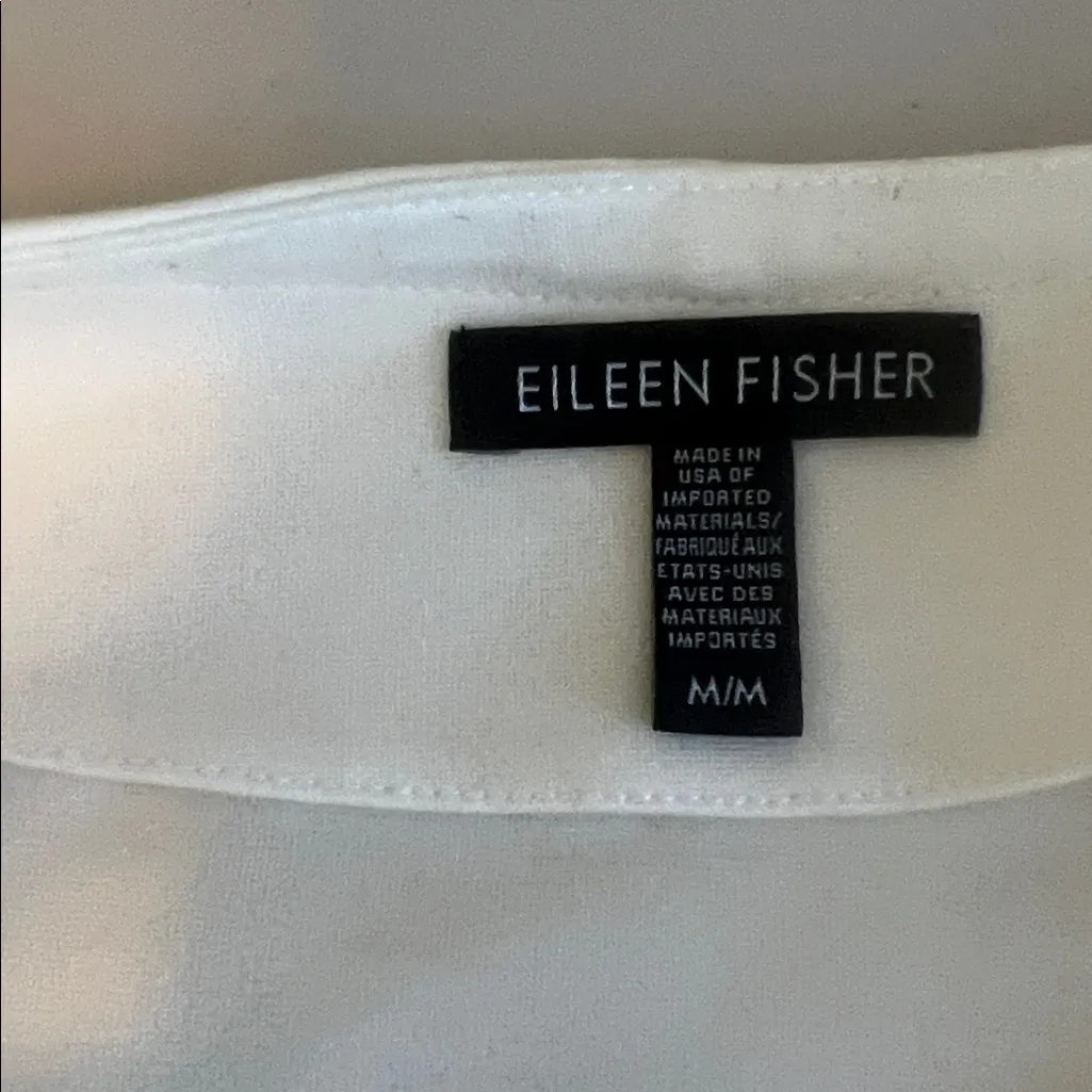 Eileen Fisher Ivory Flex Tencel Ponte Jacket Size Medium - Image 5