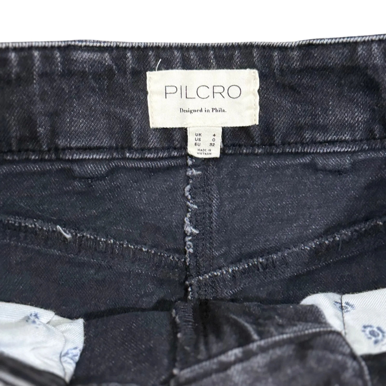 Anthropologie Pilcro Black Debim A line Skirt size 0 - Image 2