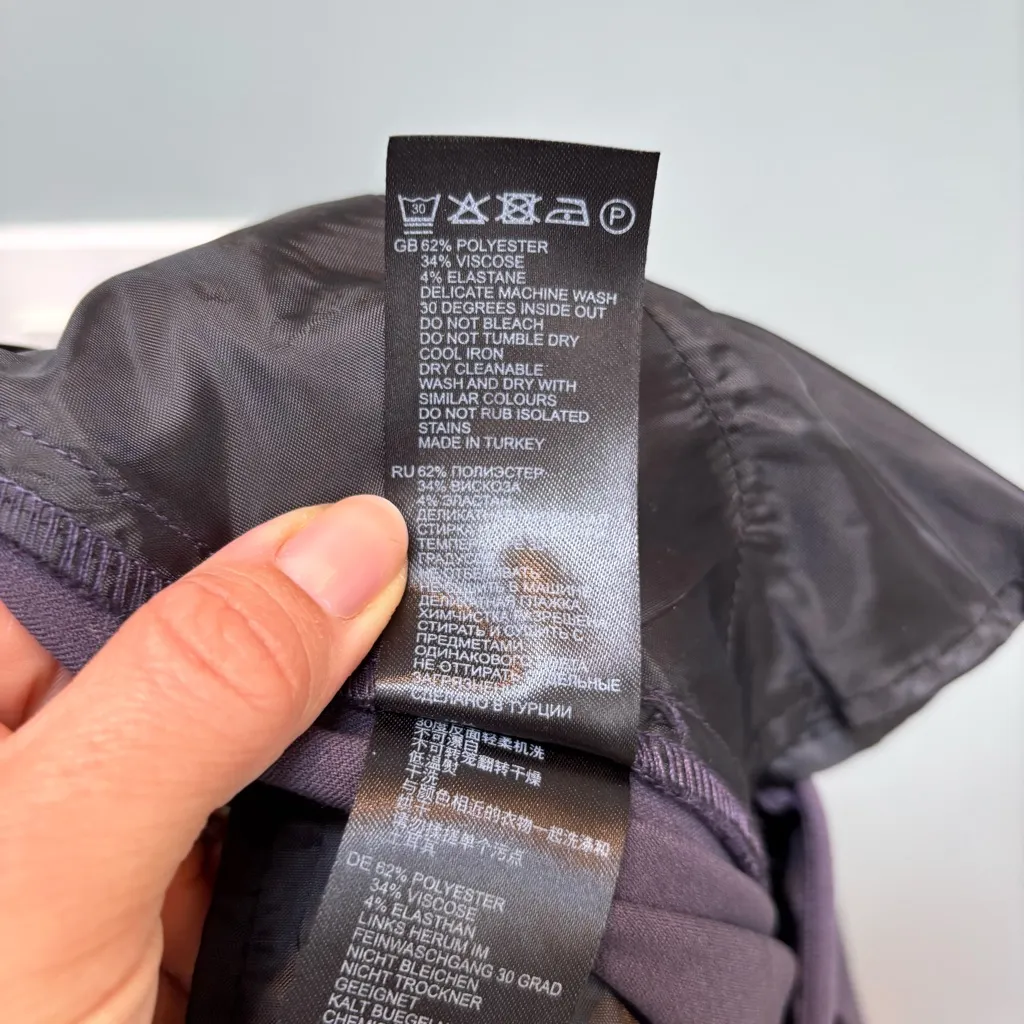 REISS Joanne Slim Leg Tailored Dress Pants in Plum 2 - Image 11