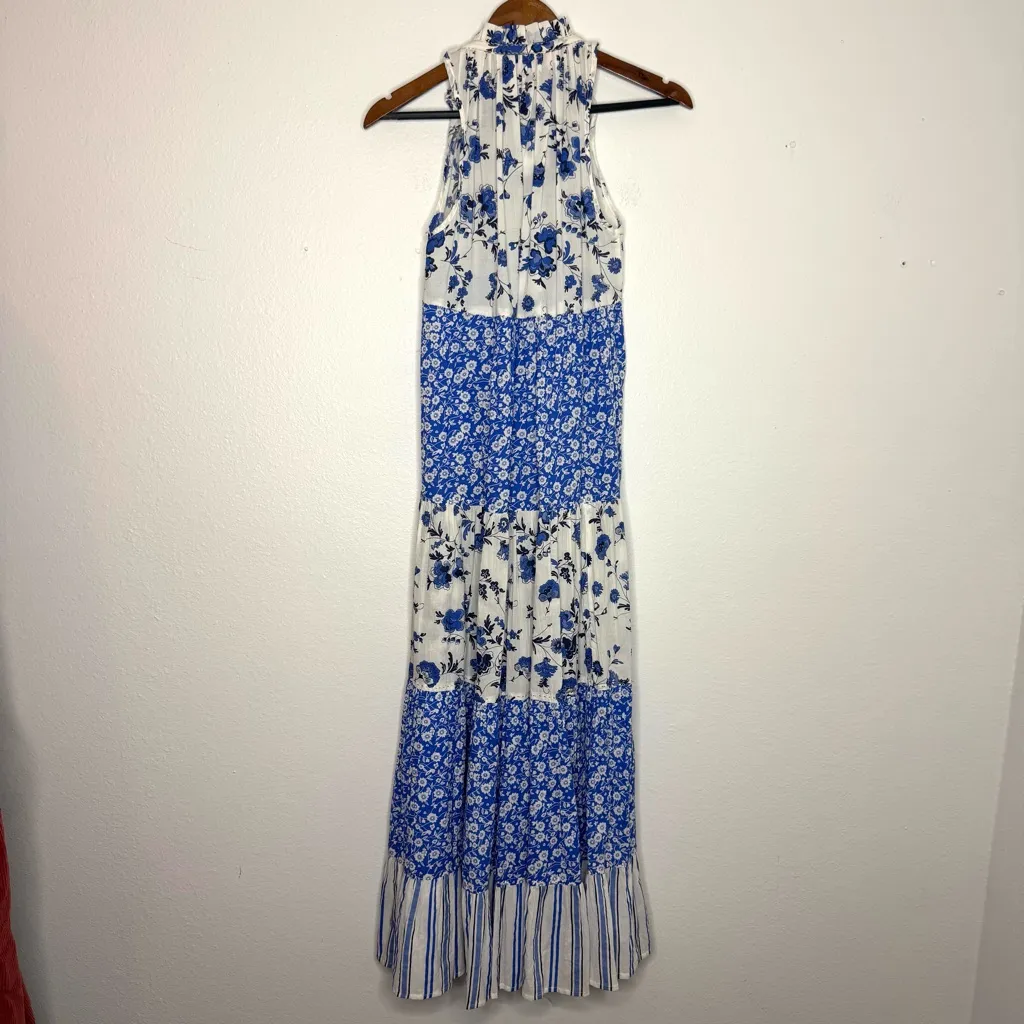 Ro's Garden Provence Blue‎ Sofia Maxi Dress Blue Size XS - Image 2