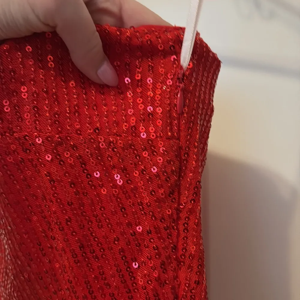 Grace Karin red mini sequin dress - Image 4