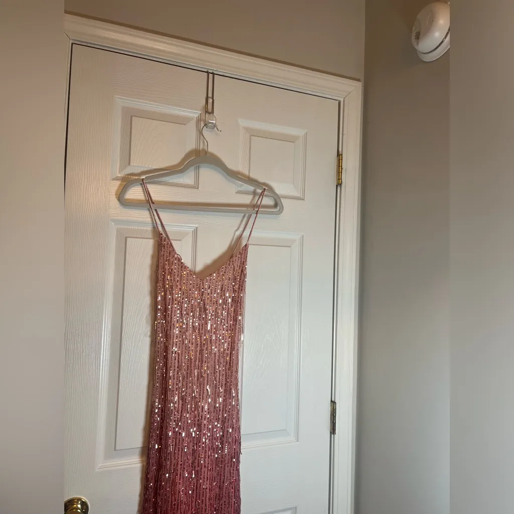 Zara pink sequins maxi dress - Image 7