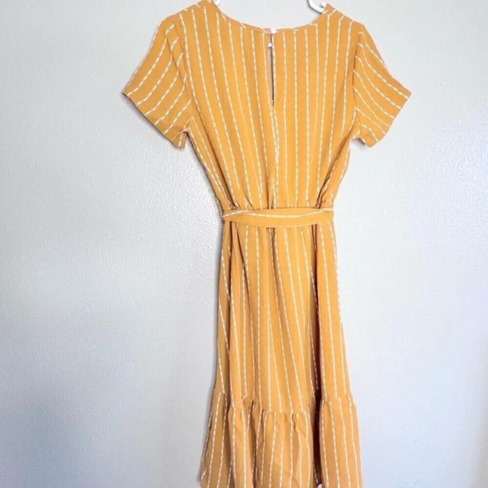 Women’s SHEIN Summer Mustard/yellow midi dress Size S. - Image 12