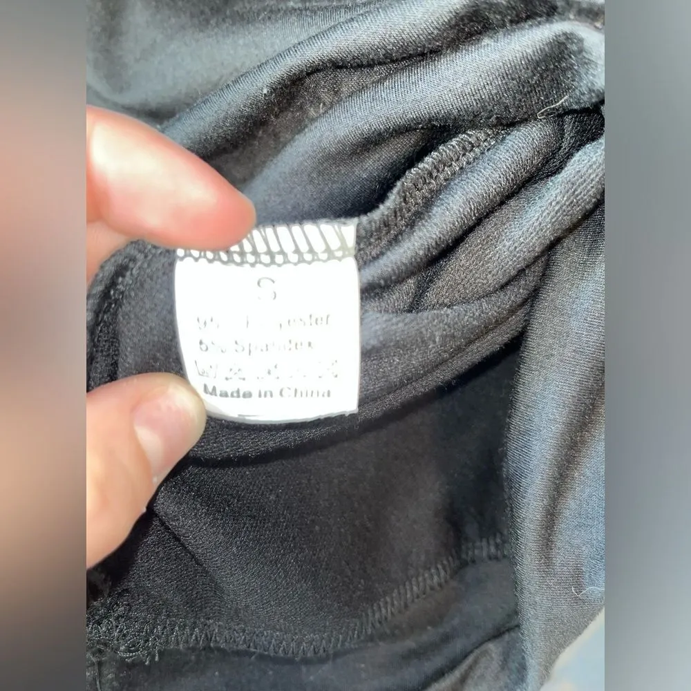 Black Sequin Sleeve Sweatshirt Pullover Party Evening‎ Casual Glam Top A12 - Image 3