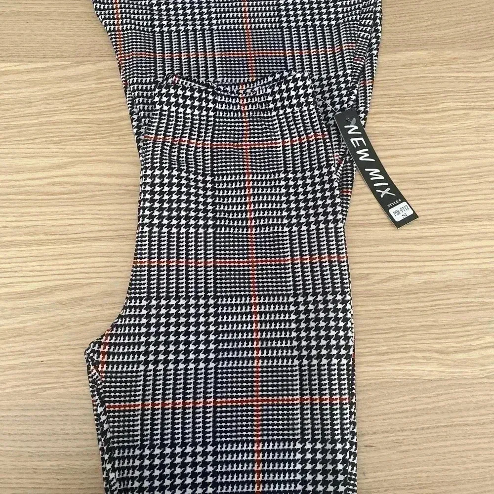 🆕New Mix Retro Vibe Glen Plaid Flared Pants🆕 - Image 9