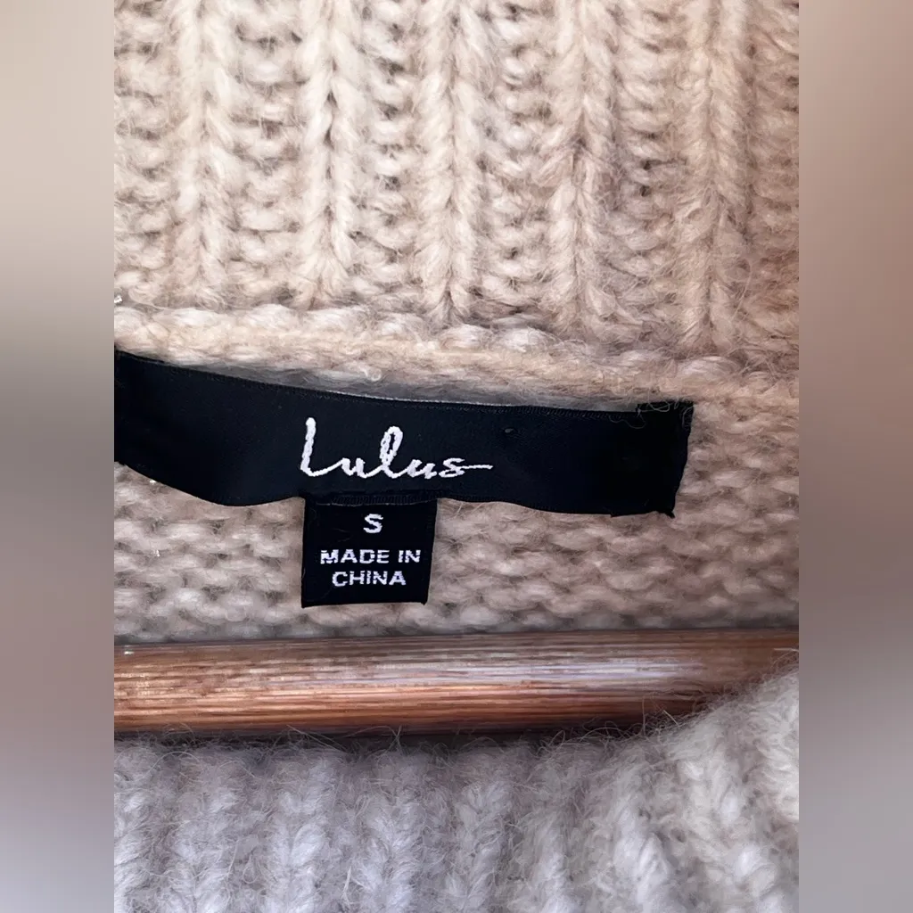 Lulus Cuddle Weather Heather Beige Turtleneck Sweater - Image 10