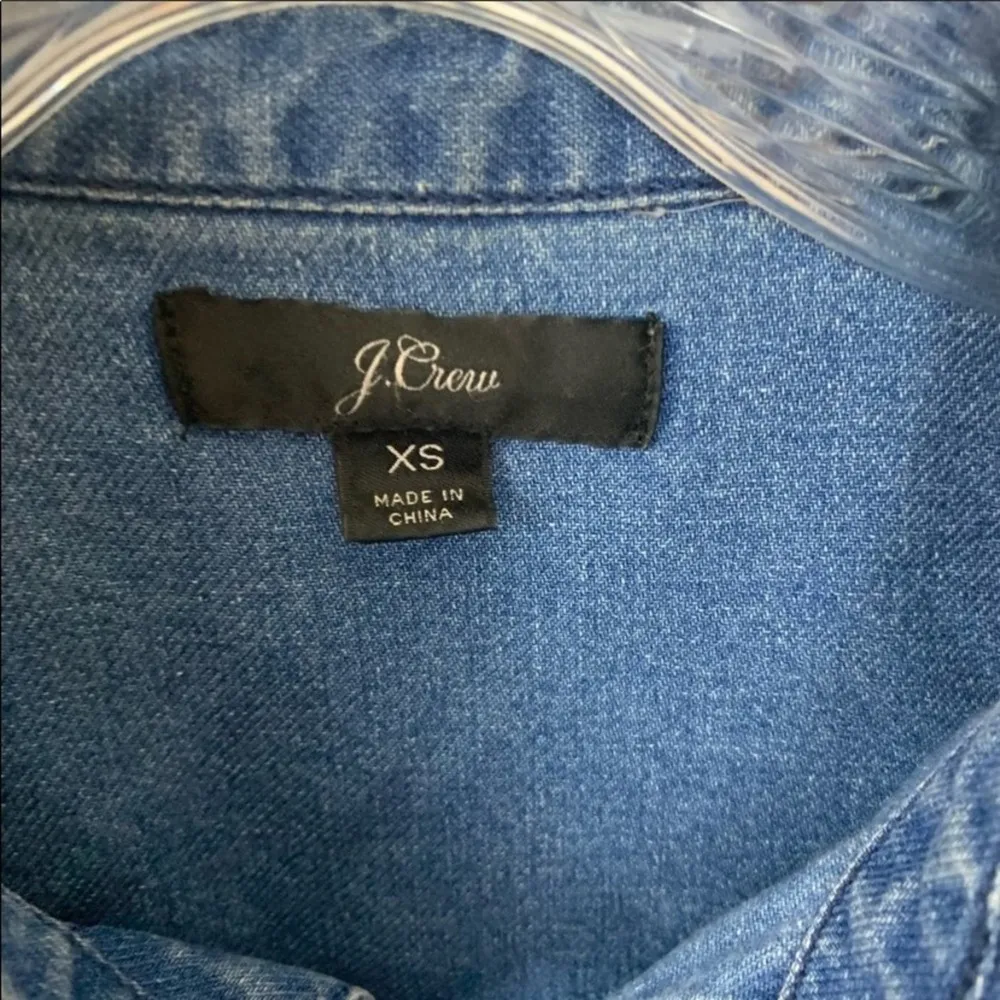 J Crew Chambray Utility Pocket Dress - Image 2