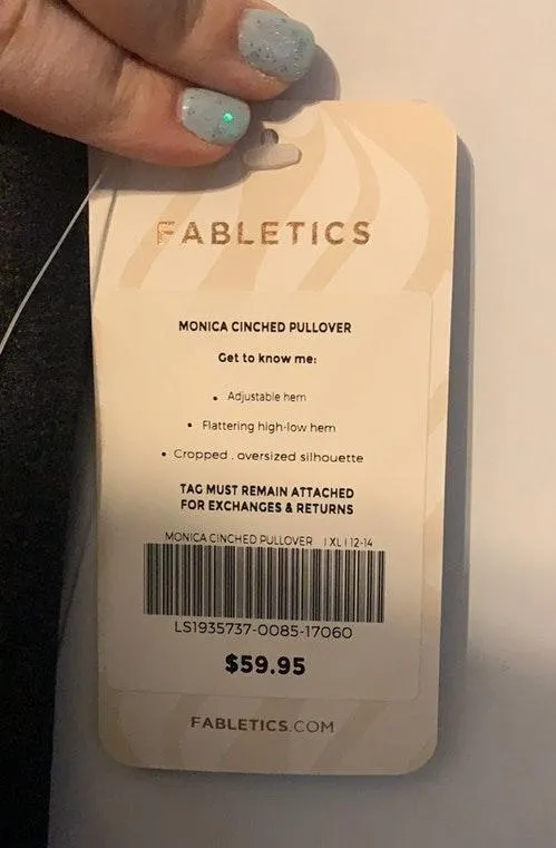 Fabletics Gray Crewneck - Image 4