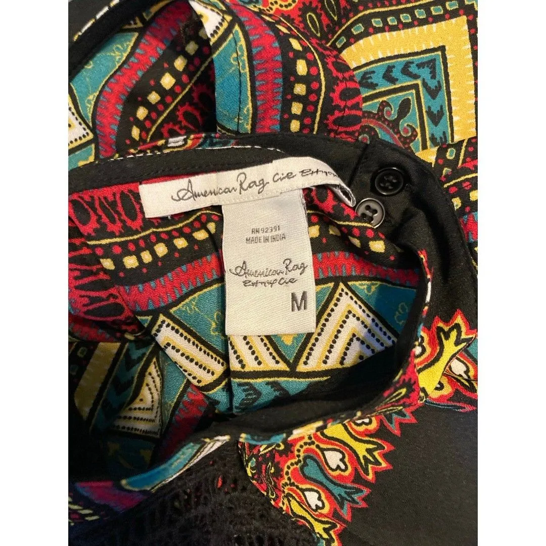 American Rag black colorful halter dress - Image 2