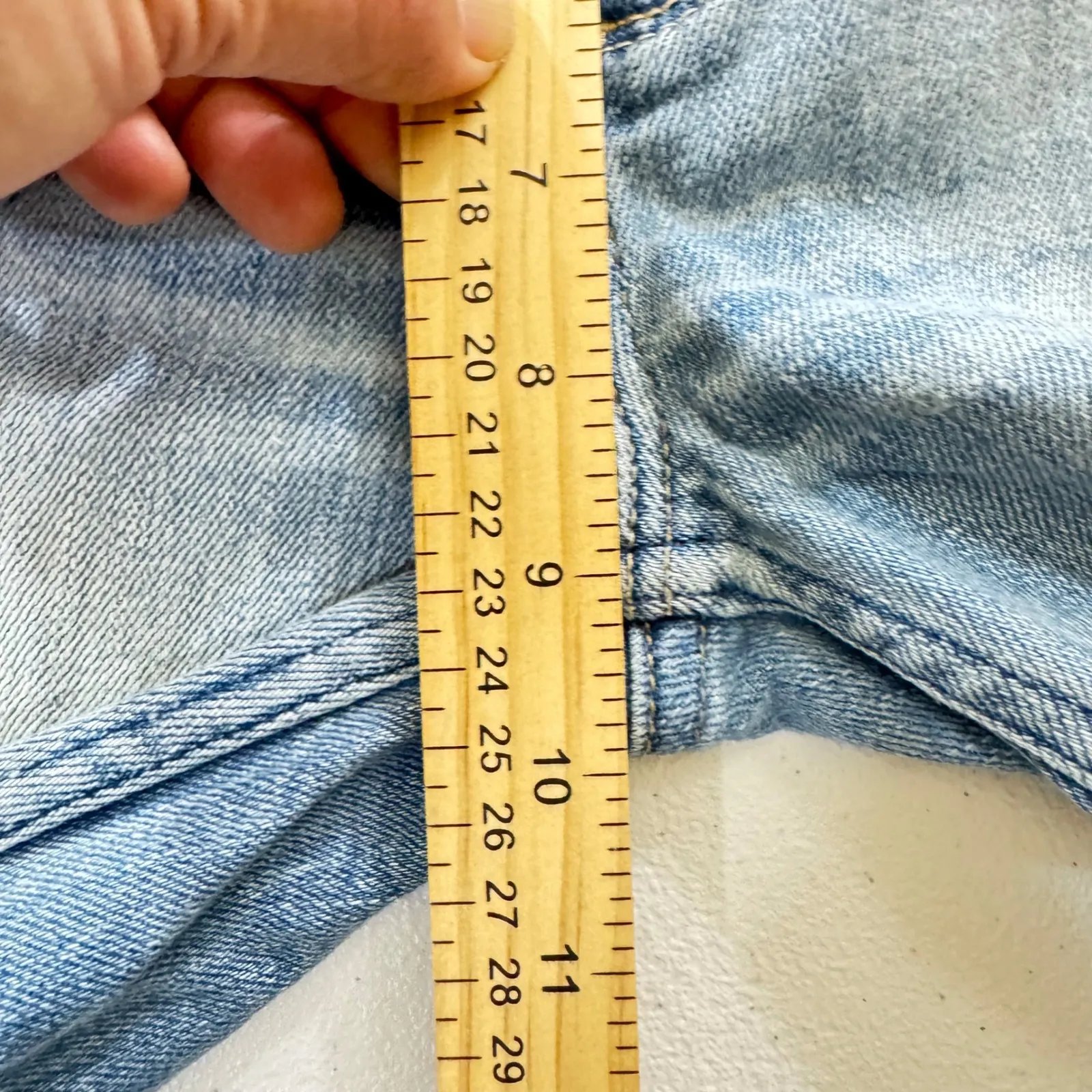 Abercrombie Fitch Super Skinny High Rise Jeans Embroidered Ripped Frayed W24 L29 - Image 7