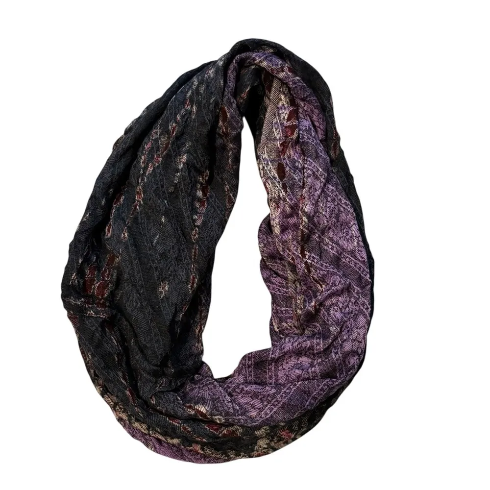 NWT, Soft Surroundings Purple Viscose Infinity Scarf - Image 4