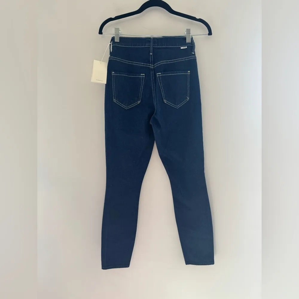 NWT Mother The Swooner Jeans Ankle Ohh La La High Rise Jeans size 24 Blue - Image 6