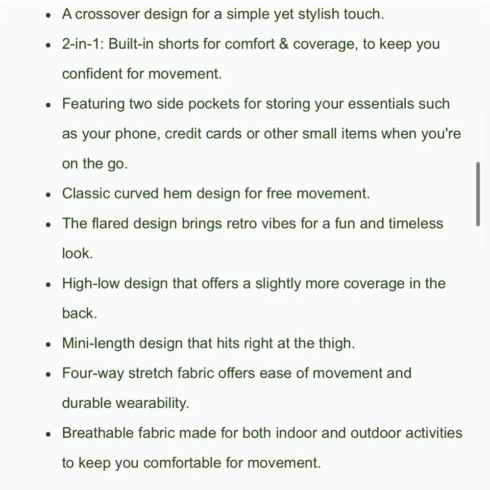 HALARA NWOT Everyday Softlyzero Airy Crossover Tennis Skirt with Side Pockets SM - Image 13