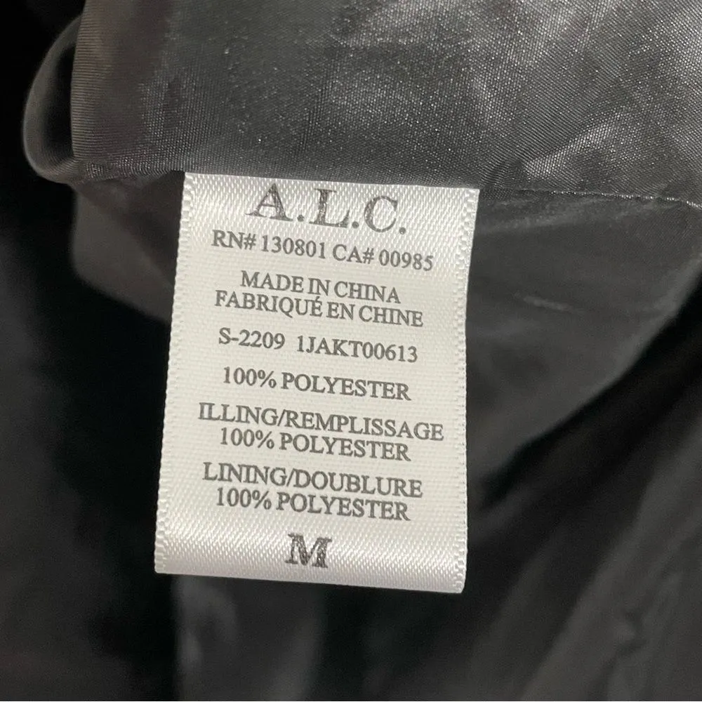 ALC Frank NWT A.L.C. Shane Jacket Shacket Black‎ Size MEDIUM - Image 12