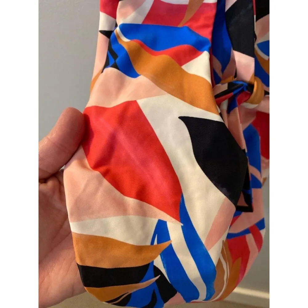 PrAna One Piece Atalia Swimsuits Pink & Blue Tropics size small NWT - Image 9