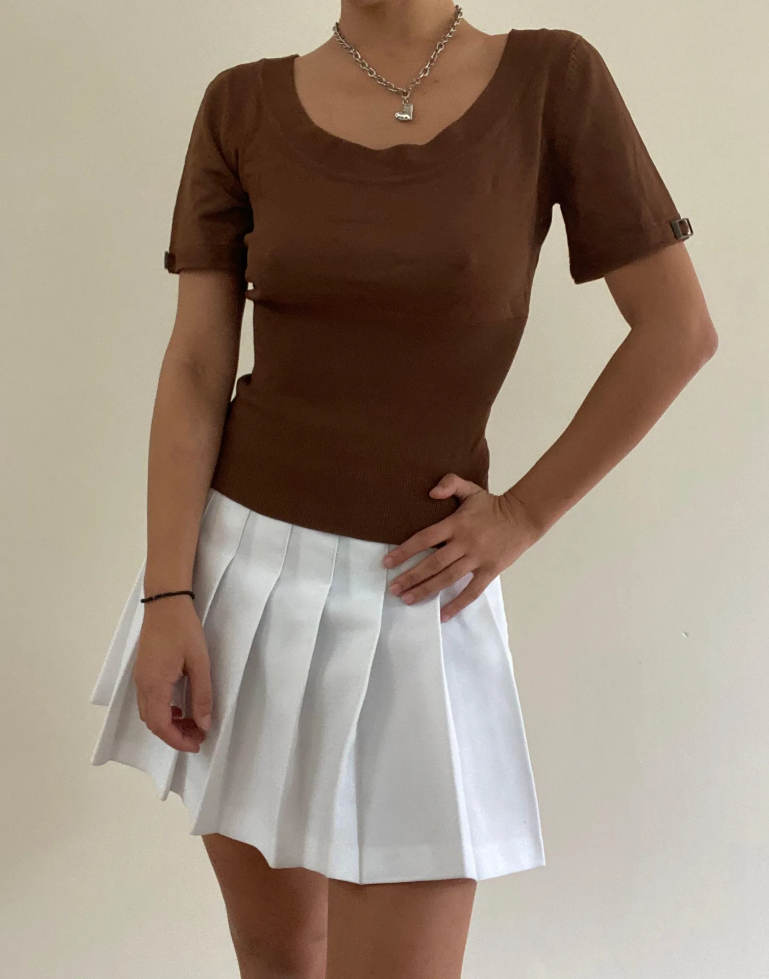 Brown Short Sleeved Vintage Tee - Image 2