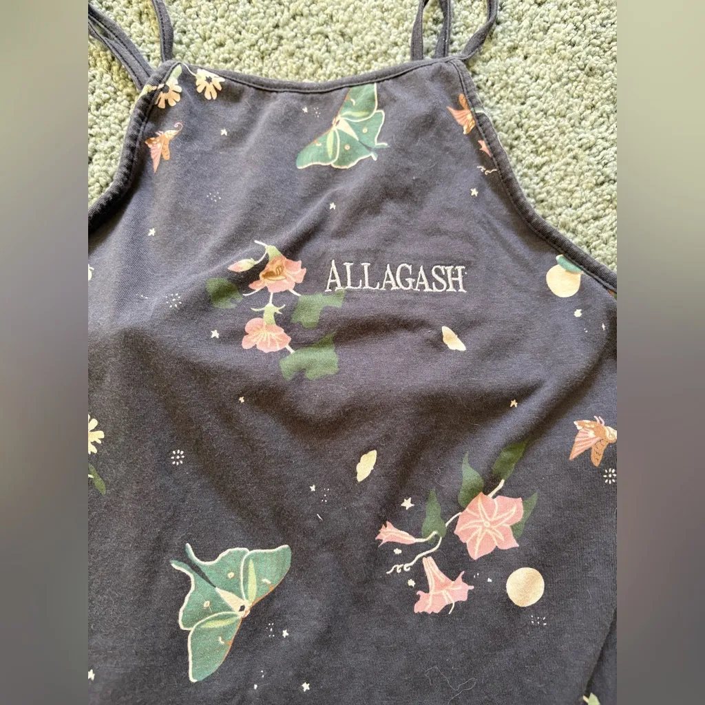 Patagonia Allagash Floral Tank Top Size S Organic Cotton Built In Bra Hiking - Image 5