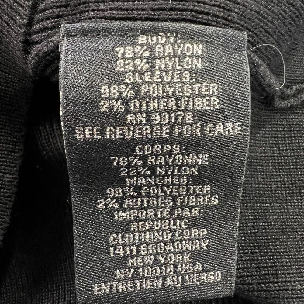 Catherine Malandrino Black Sheer Polka Dot Sleeves‎ Pullover Sweater 2X Classic - Image 4