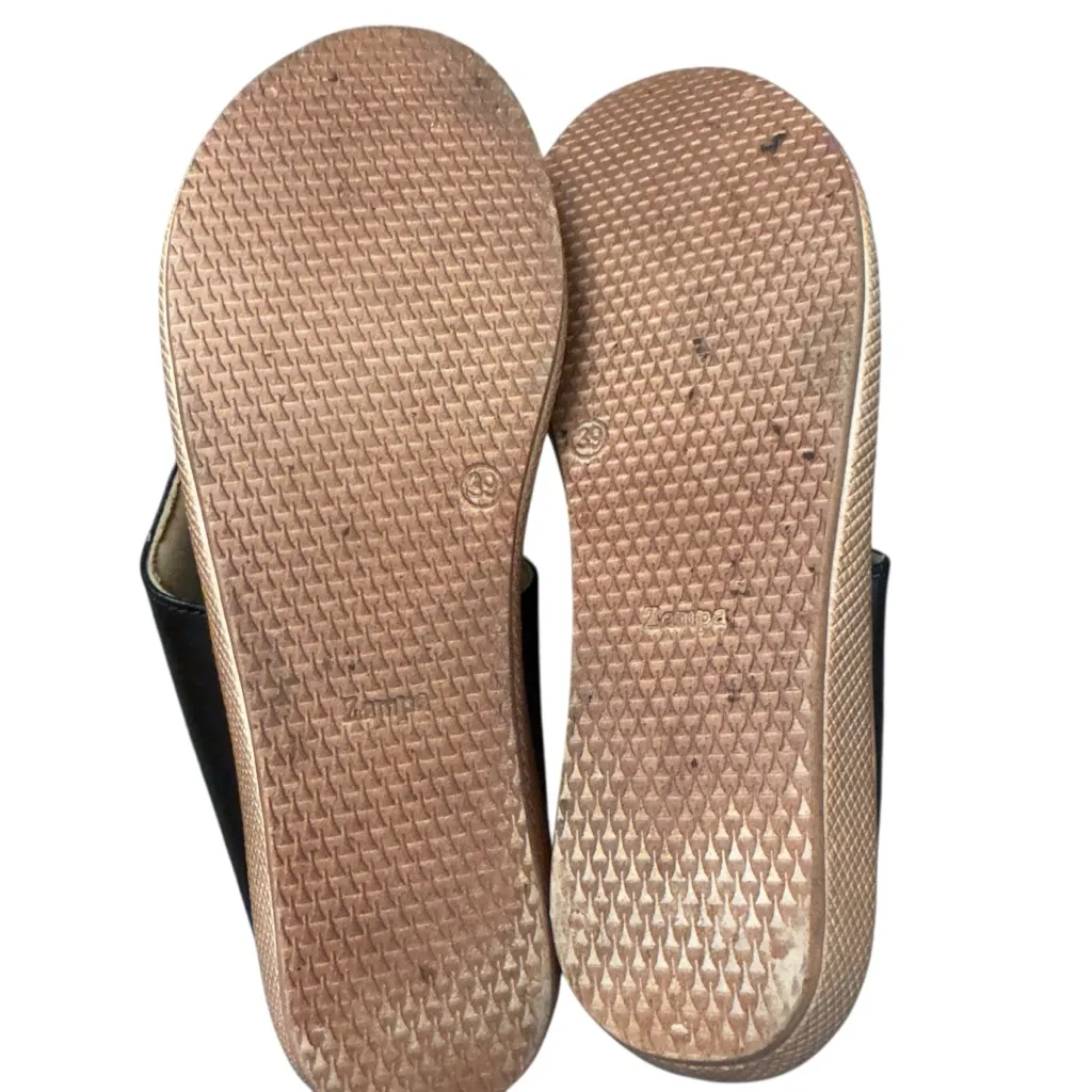 Salvatore Ferragamo Two-Tone Leather Sandals Women’s 39 Black Tan Quiet Luxury - Image 10