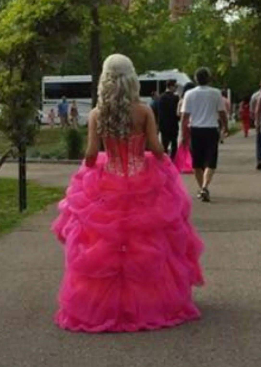 Mori Lee Pink dress prom - Image 2