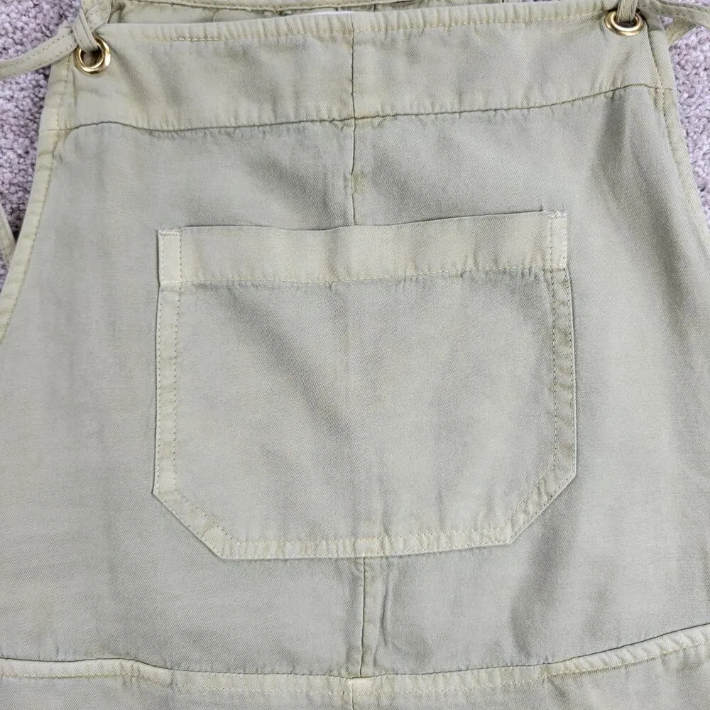 BillaBong Wild Pursuit Overall Romper Womens S Green Spaghetti Tie Shorts Casual - Image 5