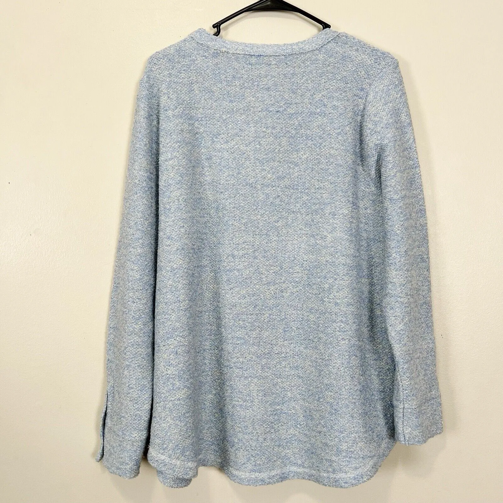 Soft Surroundings Womens Large Long Sleeve Sweater Comfy Lounge Pullover Coastal - Image 8