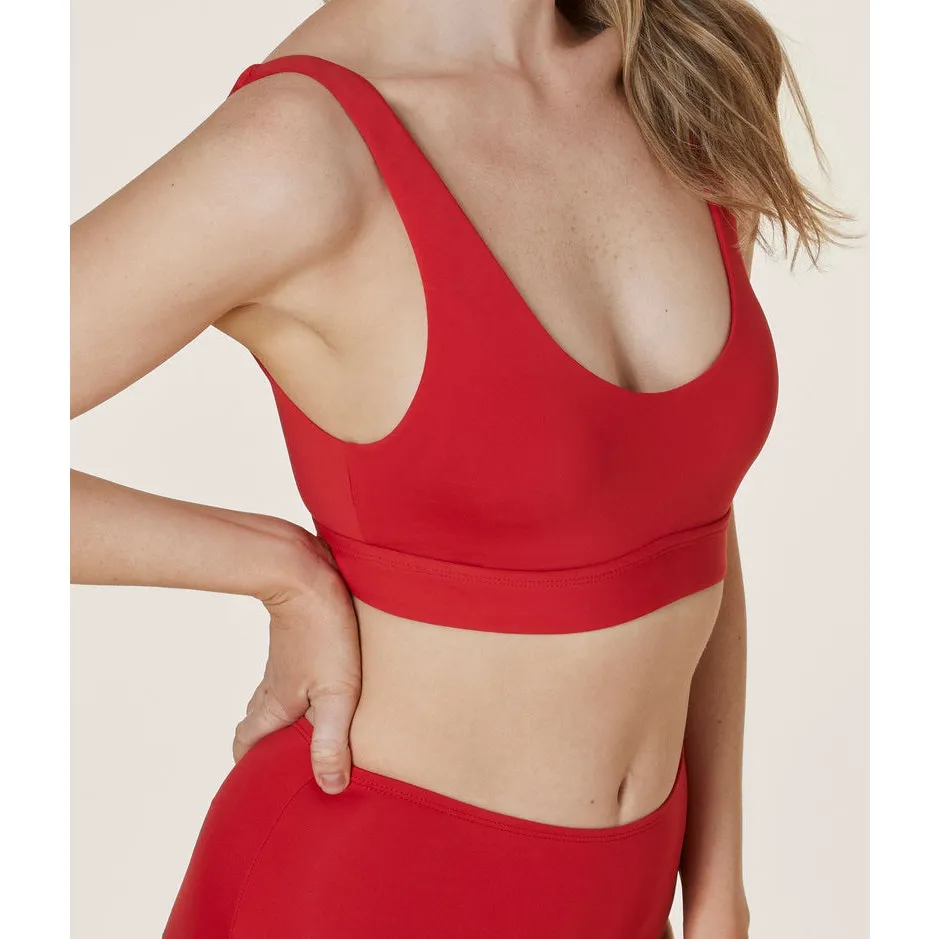 Andie Swim The Ventura Bikini Top in Cherry Red XS NWT - Image 6