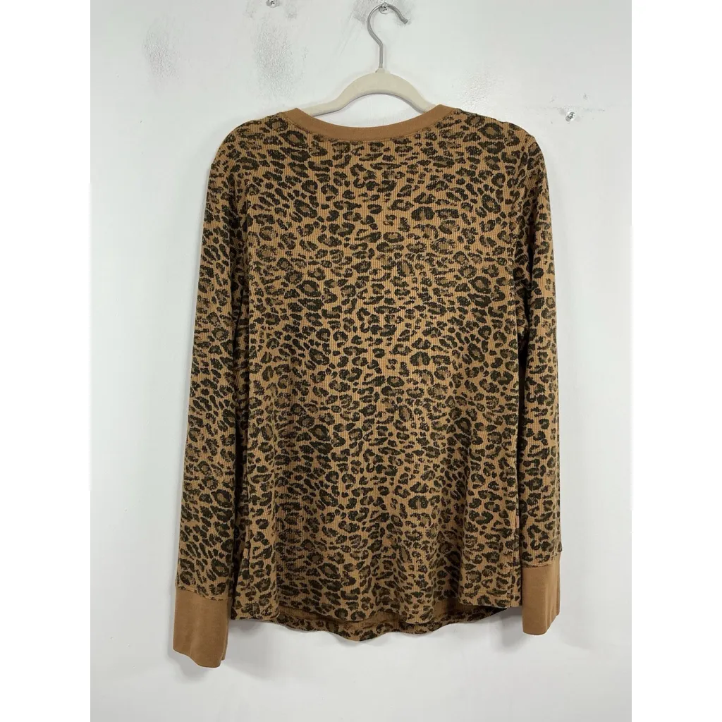Womans Excellent Time & Tru Pullover Long Sleeve T Shirt XXL Animal Print - Image 2