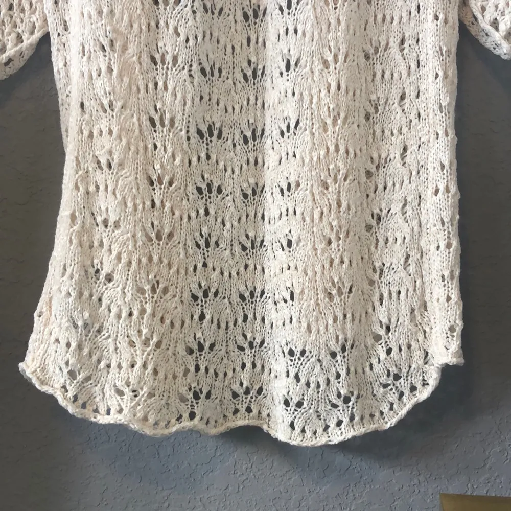 Cream/Tan Knit Sweater - Image 8