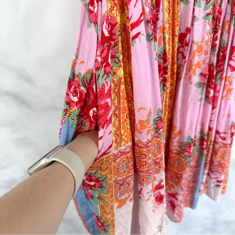 Intimately Rule the World Romper Colorful Floral Print Flowy Boho S - Image 6