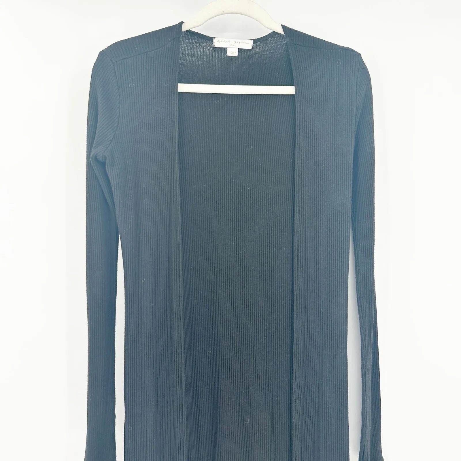 Spiritual Gangster Womens Ribbed Open‎ Front Duster Longline Cardigan Sweater XS - Image 4