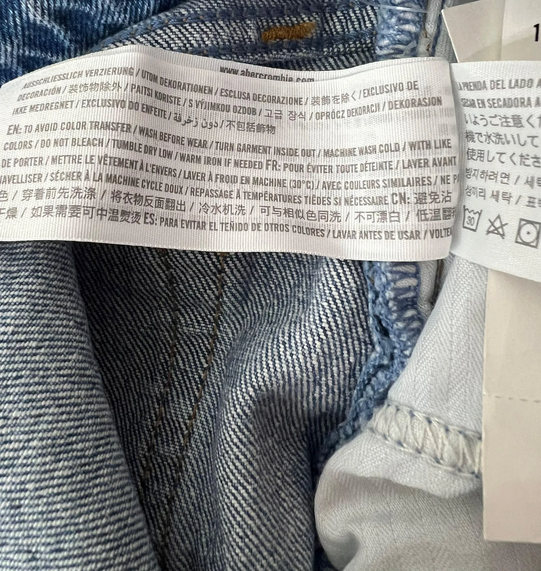 Abercrombie & Fitch Curve Love Medium Destroy High Rise 90s Relaxed Jeans - Image 12