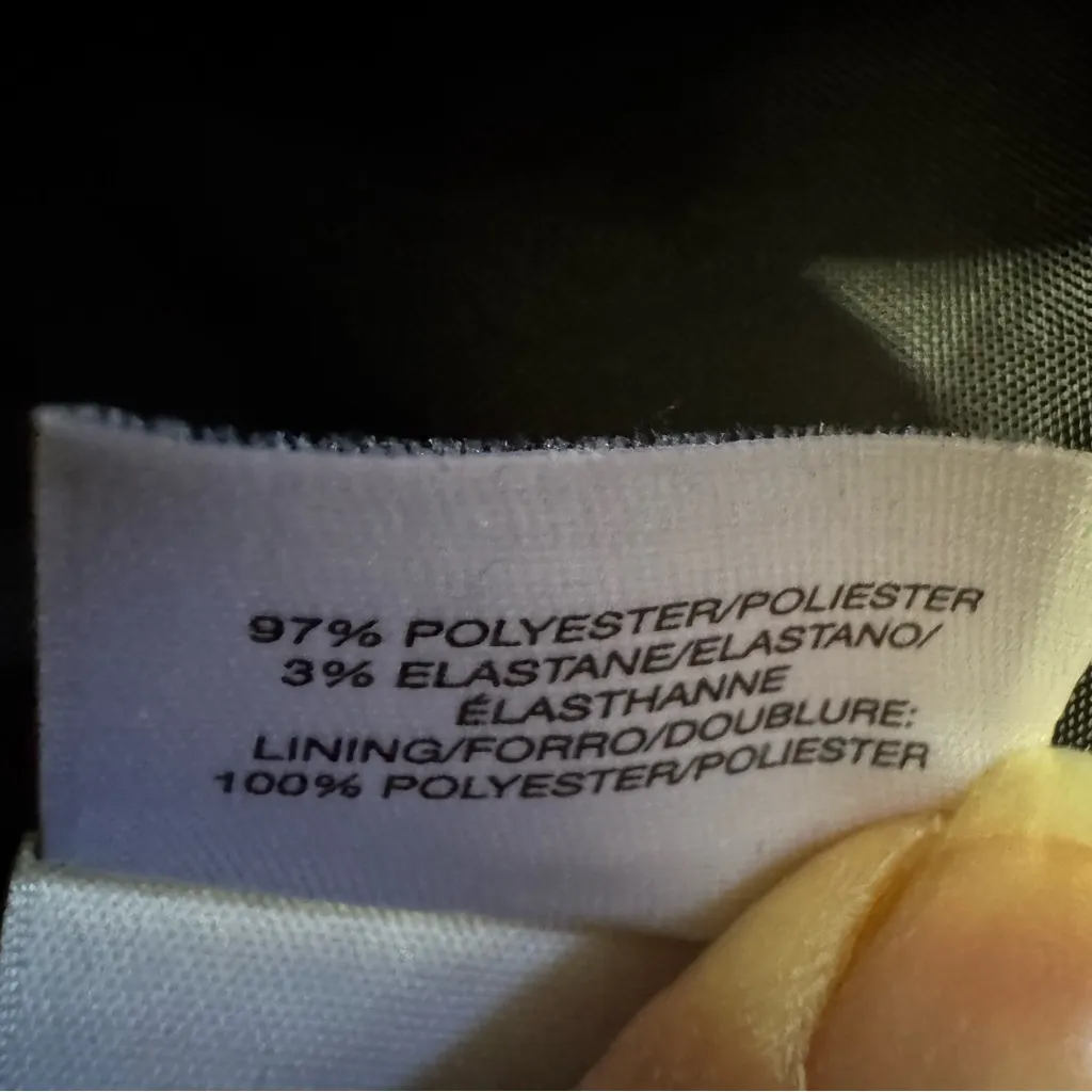 Black Label by Evan Picone Women Multicolored Long Sleeve Tweed Blazer Size 6 Red - Image 11