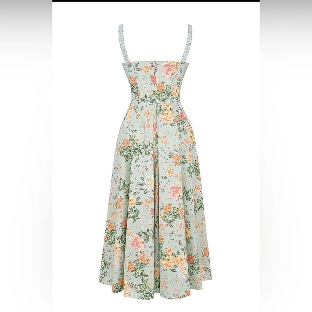 House of CB Sabrina Bustier Floral Print Maxi Dress - Image 4