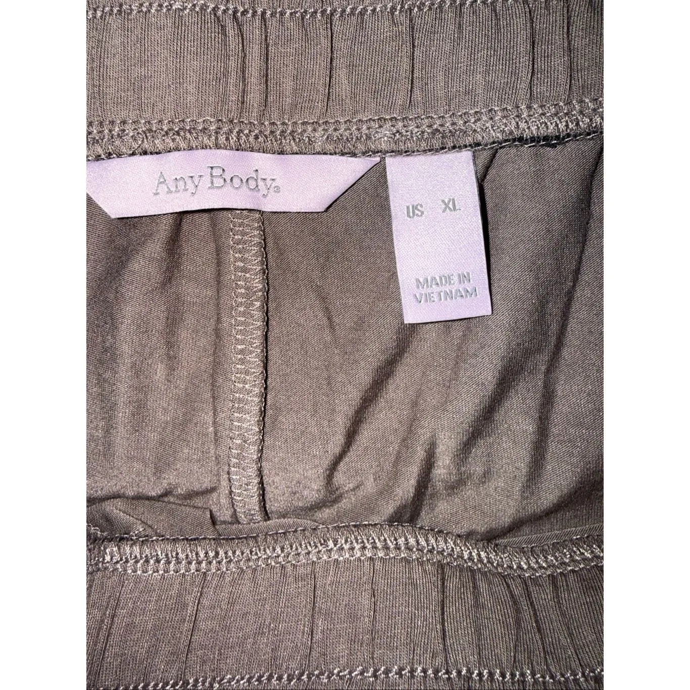 Anybody Brown High Rise Ankle Length Lounge Cargo Pocket Pants XL #768 - Image 3