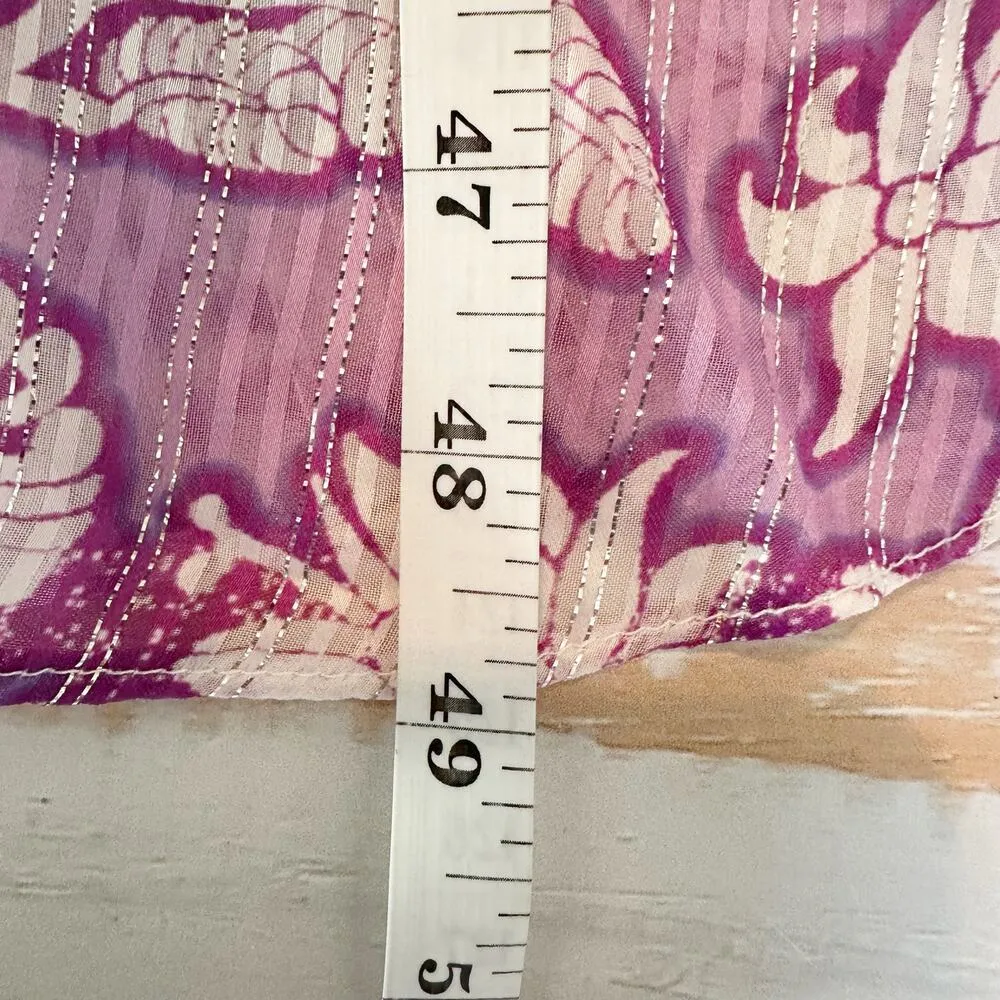 HEMANT & NANDITA Multi-Print Sequin Wrap Midi Dress Size Large - Image 12