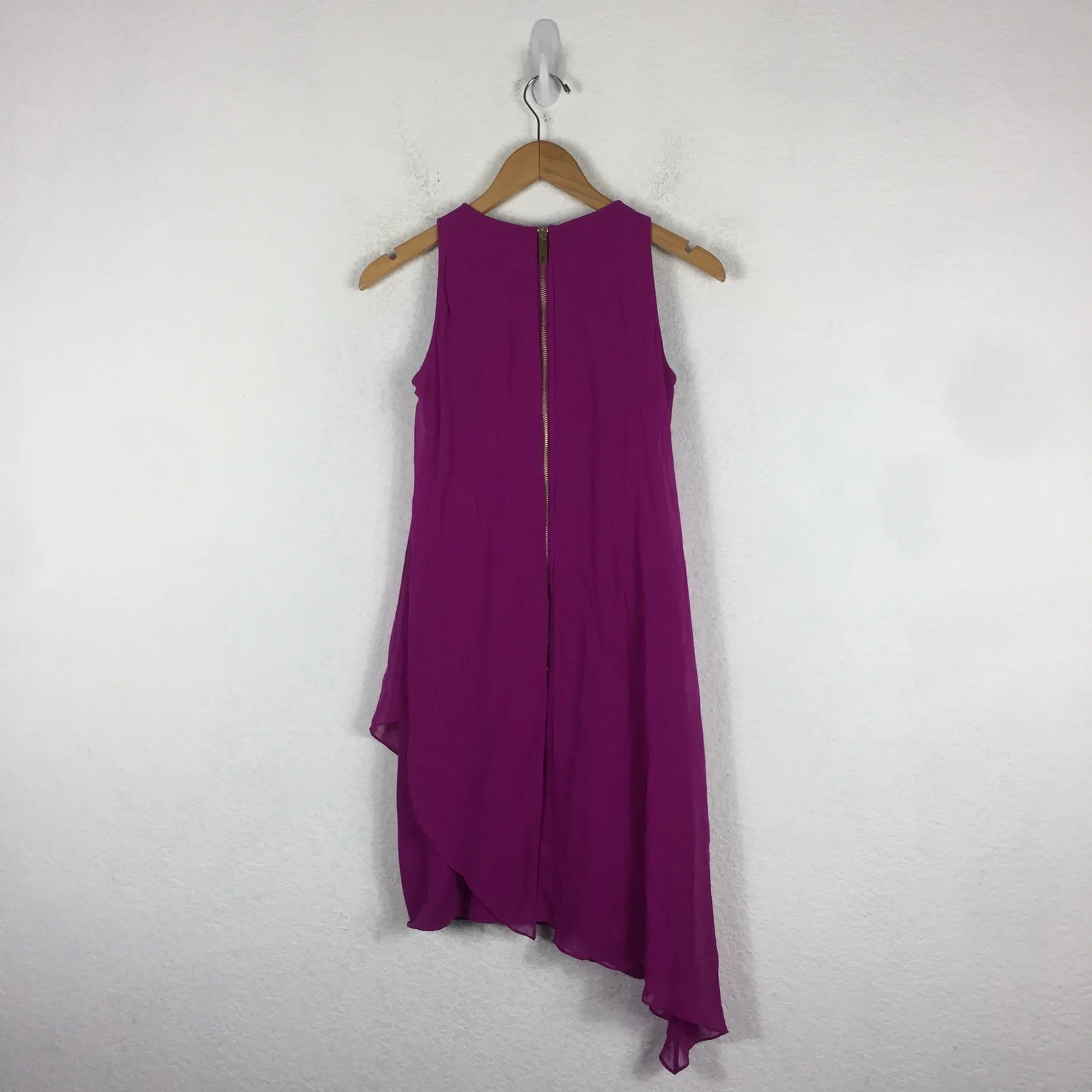 Ted Baker Locie Sheer Asymmetric Chiffon Overlay Mini Dress Small Cocktail Sheer - Image 13