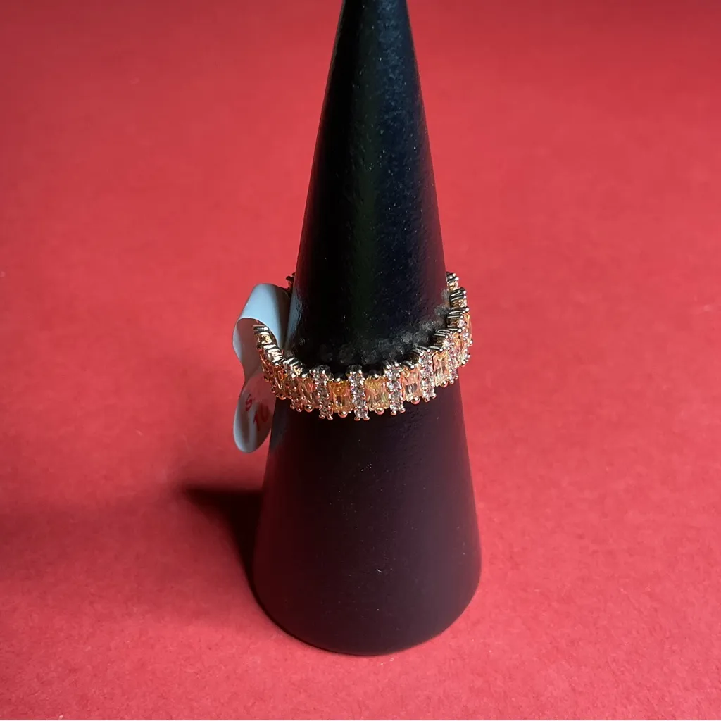 Bomb Party RG43260 “Call Me Stunning” Cubic Zirconia on Rose Gold Sz 10 Ring NWT - Image 2