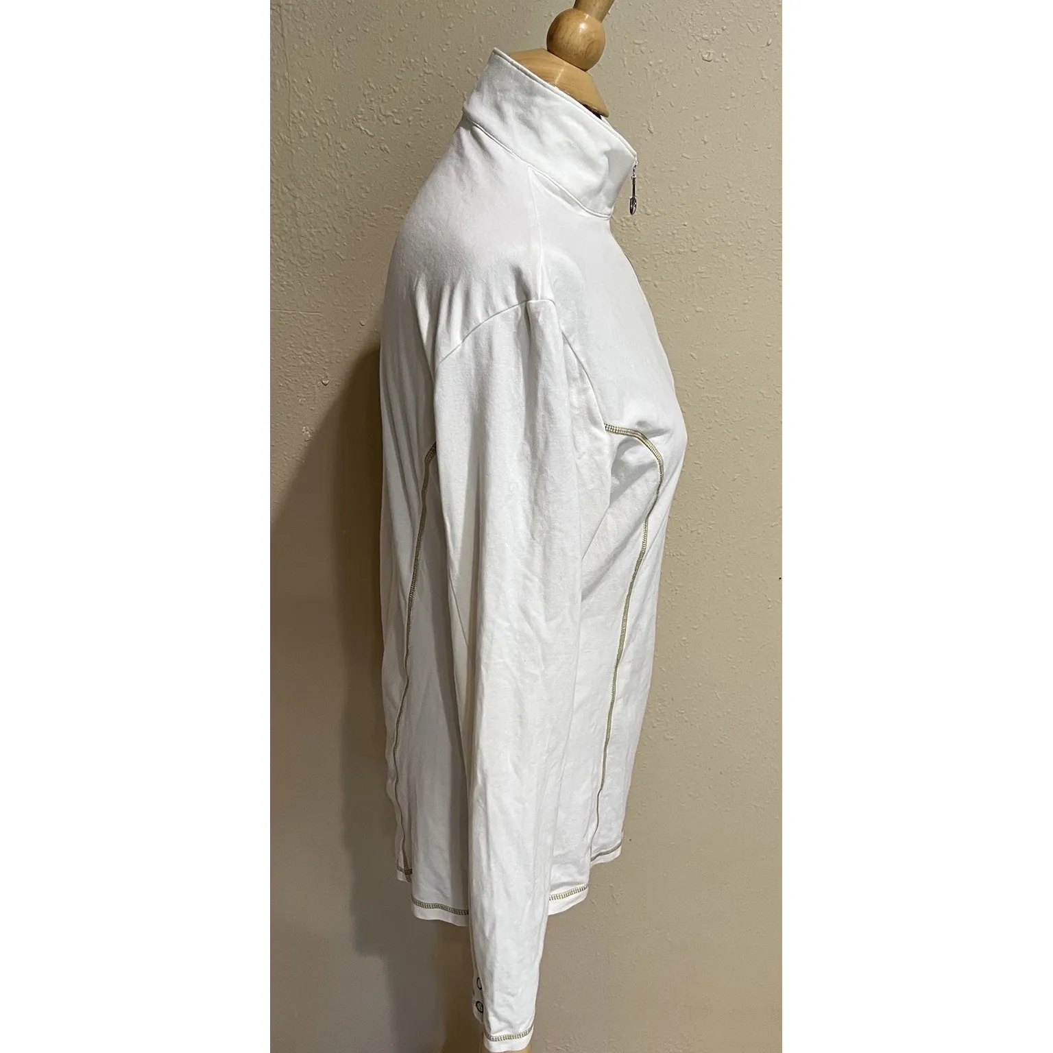 Goode Rider Women's‎ Ivory 1/4 Zip Pullover Size XL Long Sleeve Equestrian Horse - Image 7