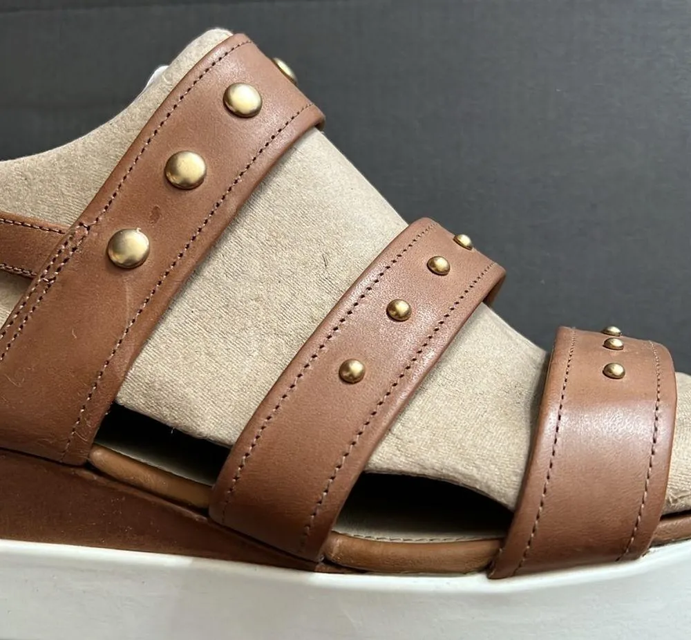 ECCO Whisky Touch Plateau Leather Sandals, Size EU 41 | US 10-10.5 New in Box - Image 7