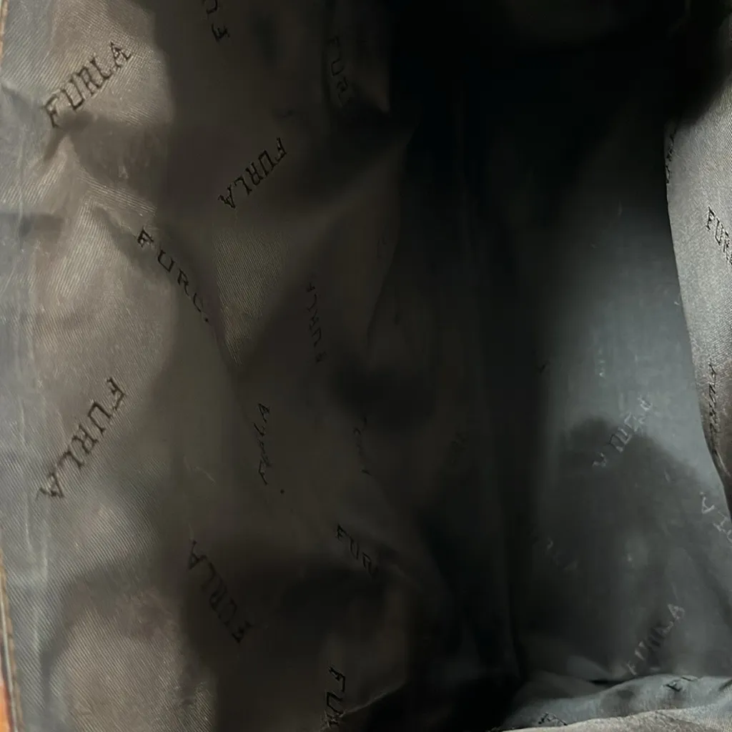 Vintage Furla Brown Croc‎ Embossed Hand Bag - Image 12