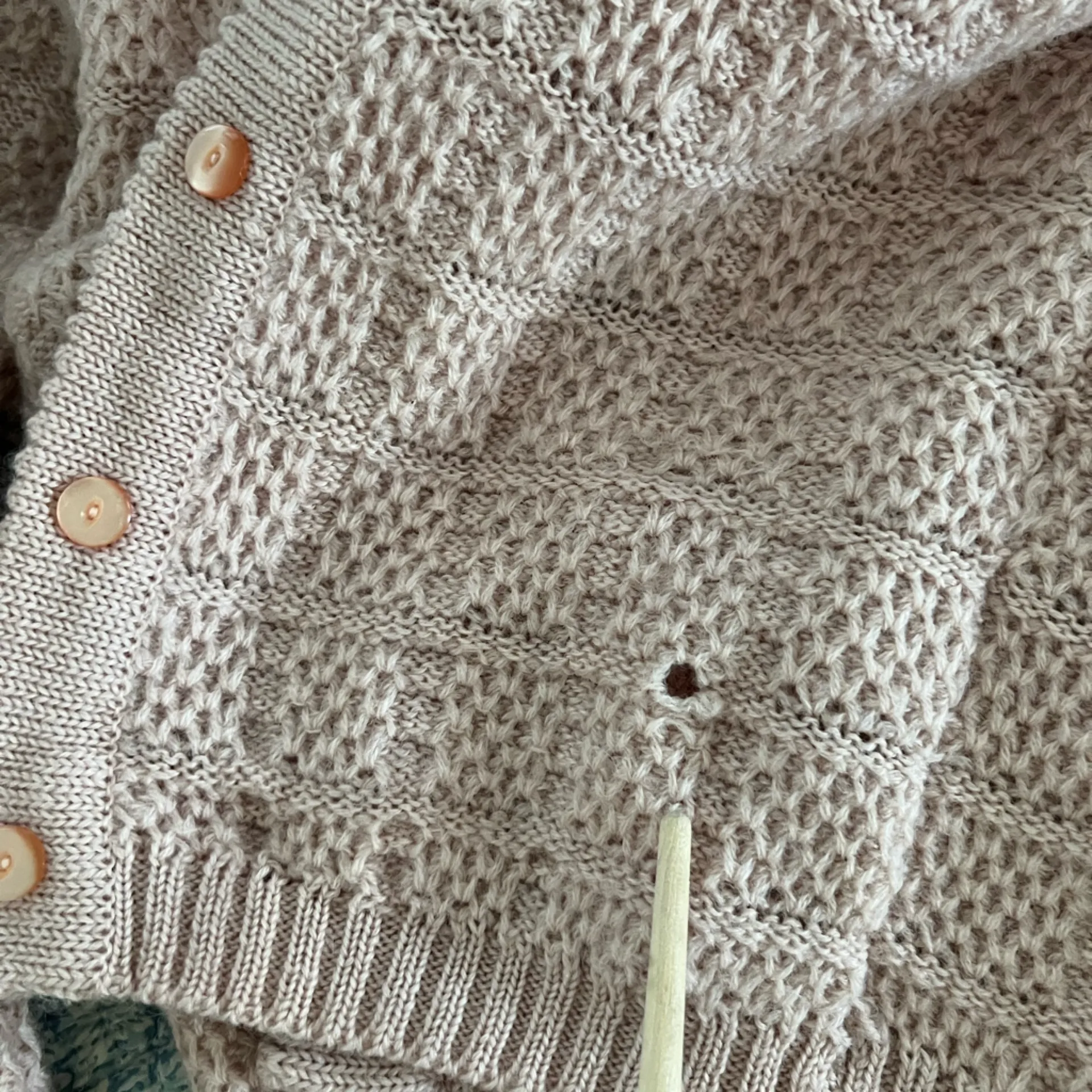 VINTAGE pink cardigan sweater - Image 5