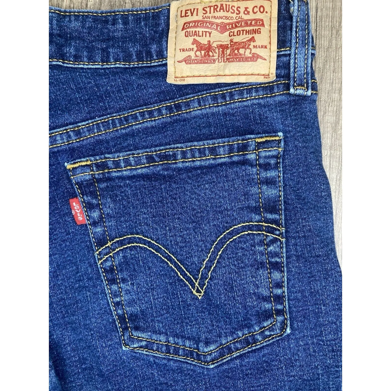 Levis Y2K Superlow Skinny Jeans 7M 30x30 Womens Low-Rise Stretch Denim Dark Wash - Image 4