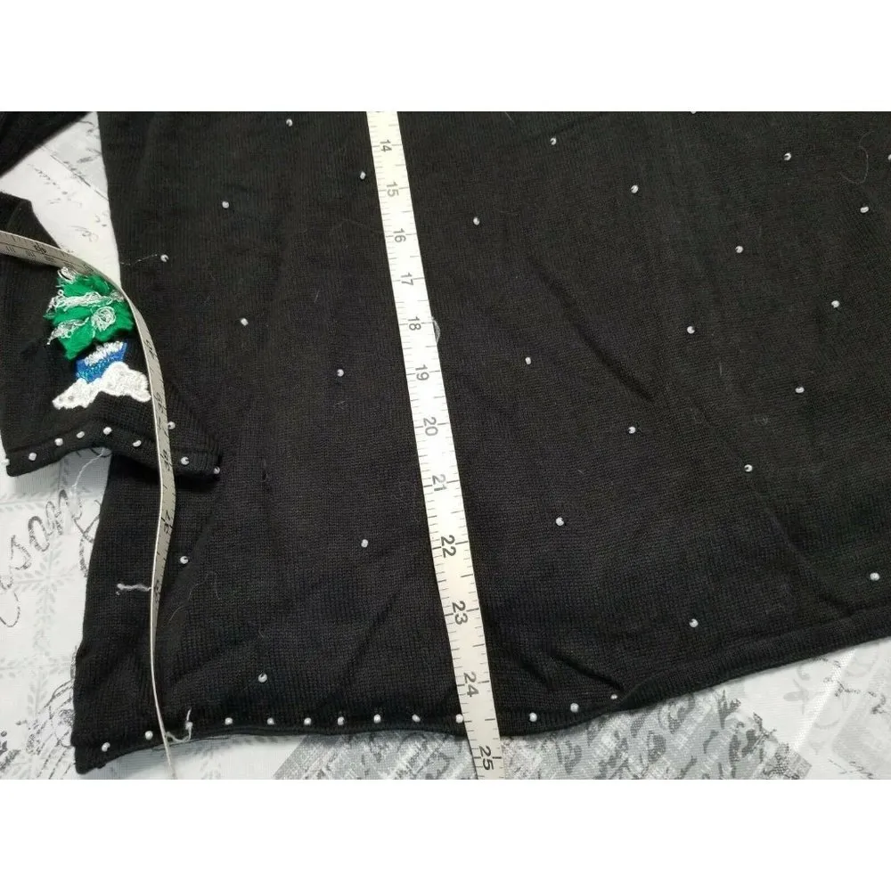 The Collection Works of Berek 2 Takako Sakon Holiday Christmas Doors Sweater (L) Size L - Image 5