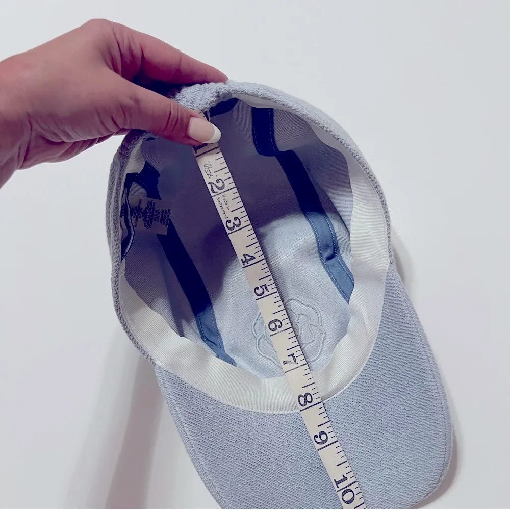 Karl Lagerfeld embroidered terry baseball cap, blue, one size adult - Image 13