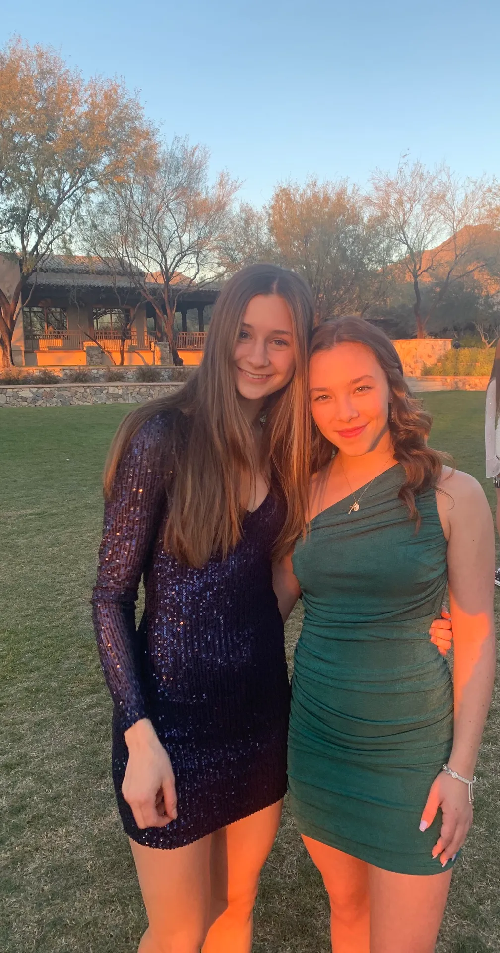 B Darlin Blue Sequin Formal Dress - Image 3